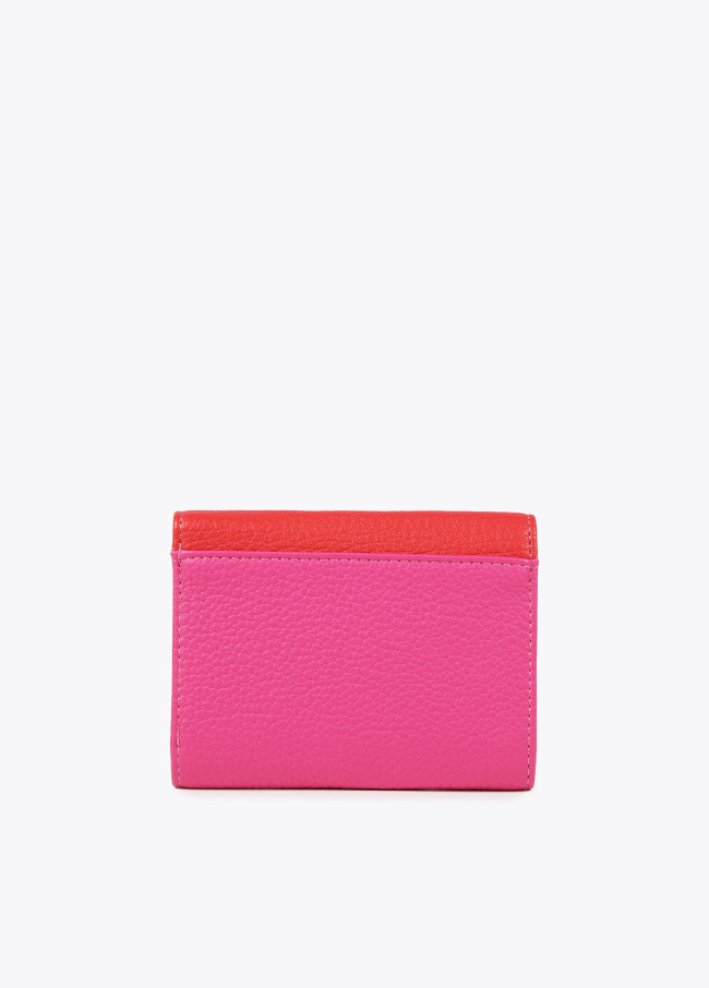 Porta-moedas bicolor