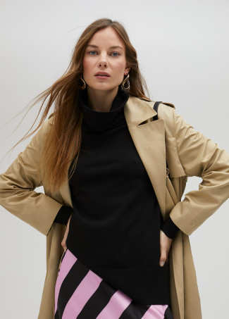 Trench lungo monogrammi