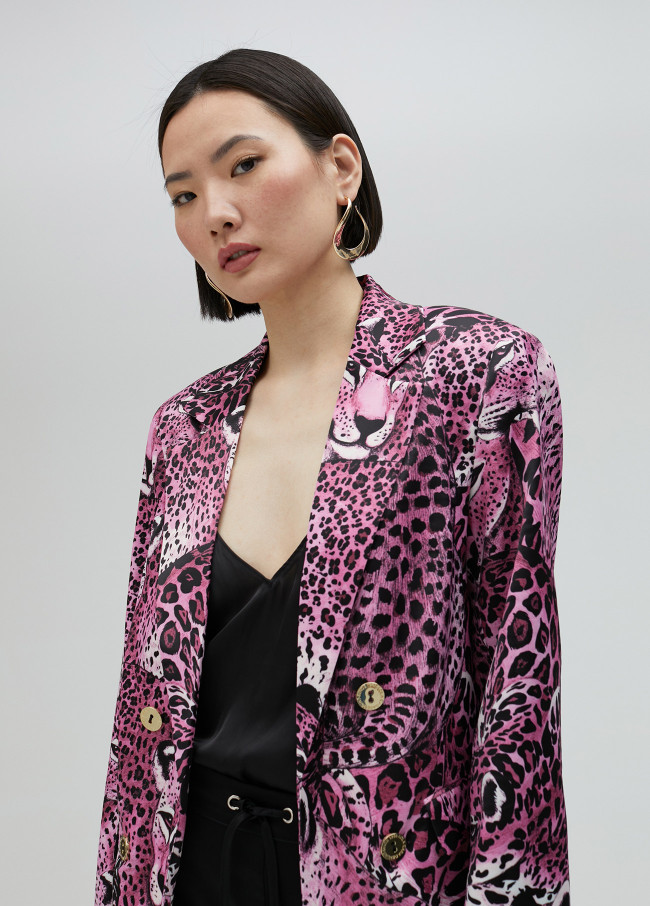 Blazer stampa animalier