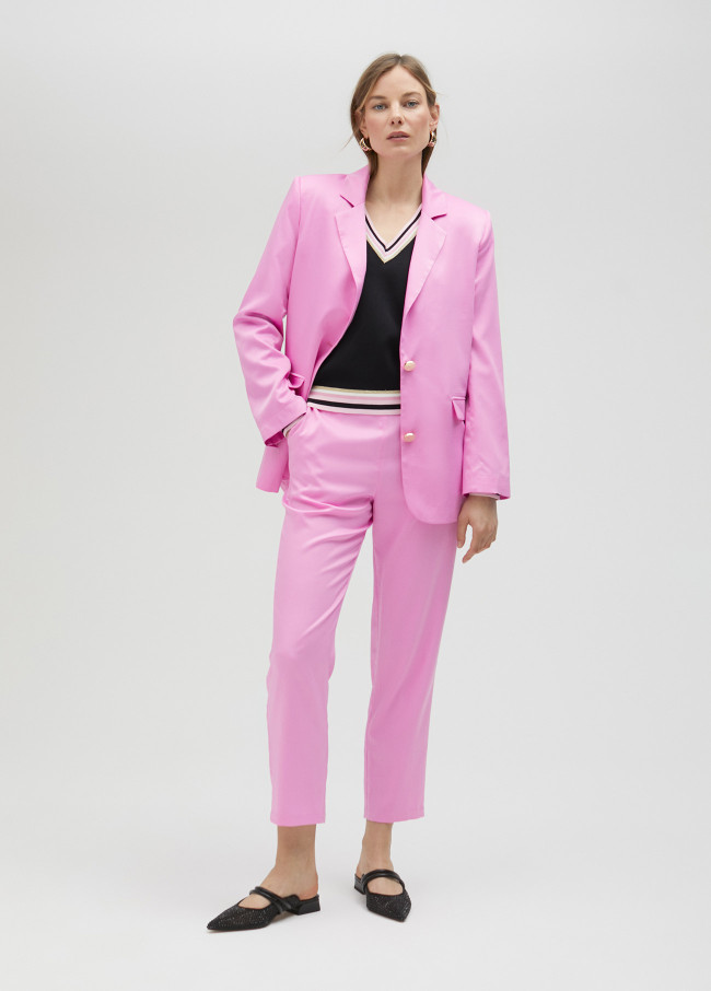 Americana oversize satinada