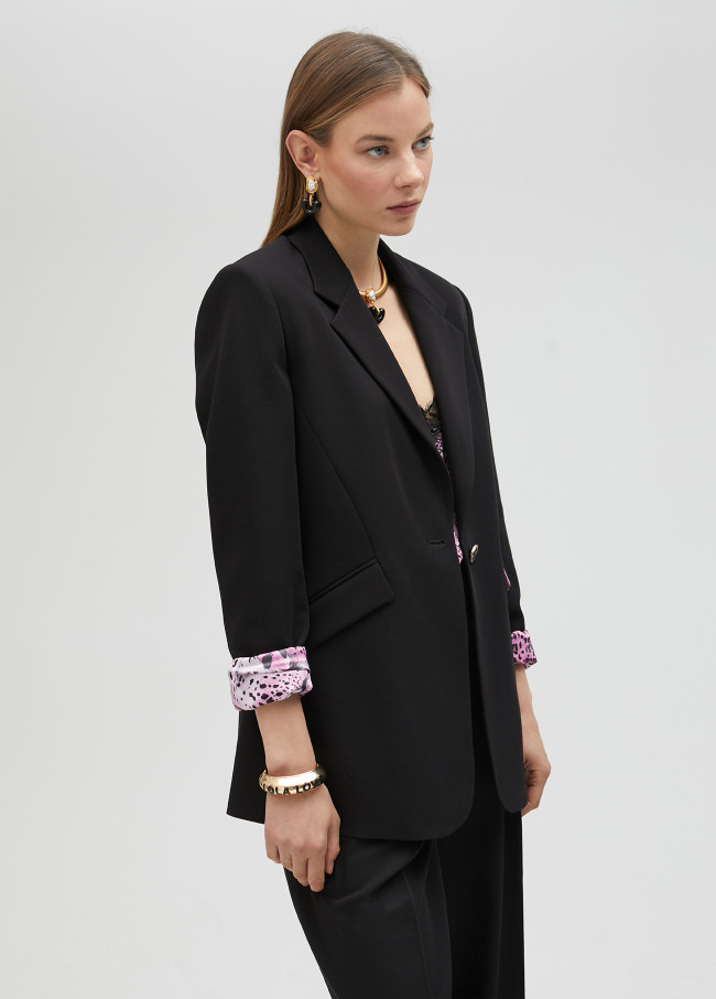 Blazer avec doublure imprimée