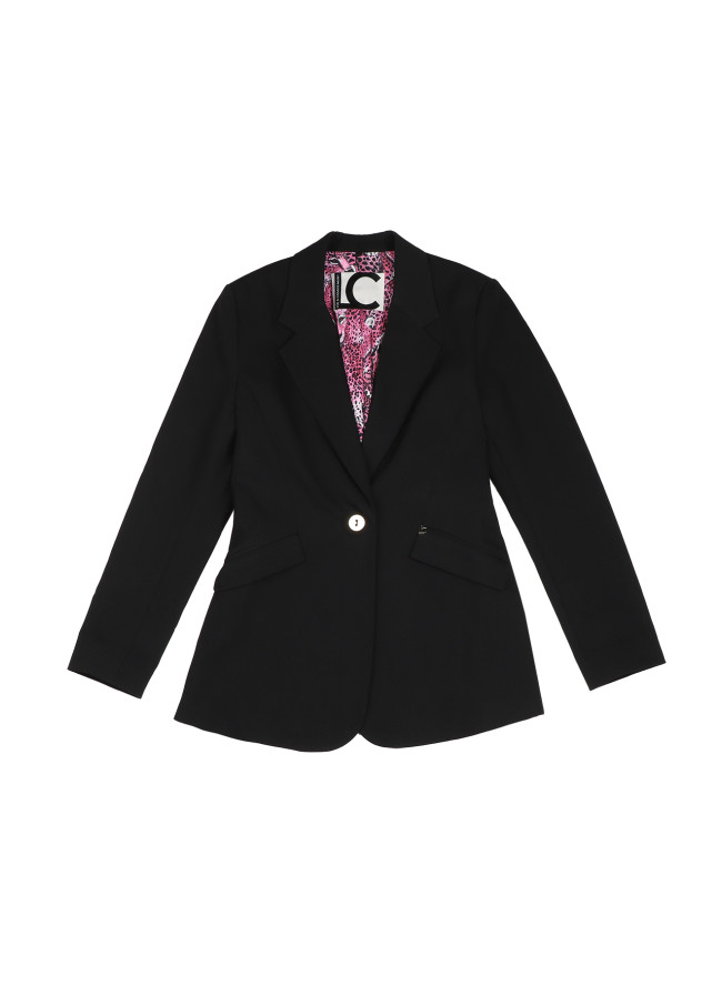 Blazer mit bedrucktem Futter