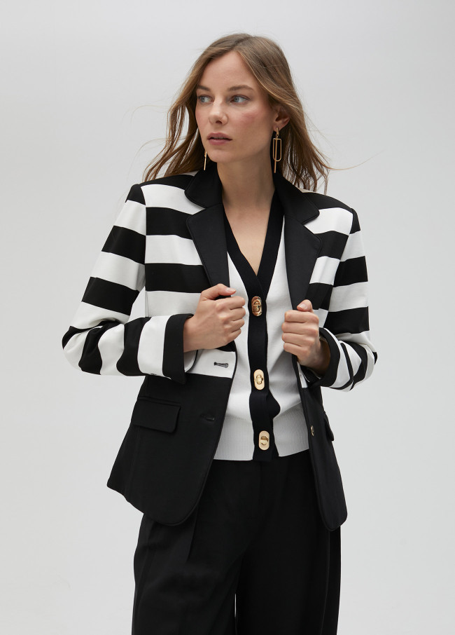 Striped blazer