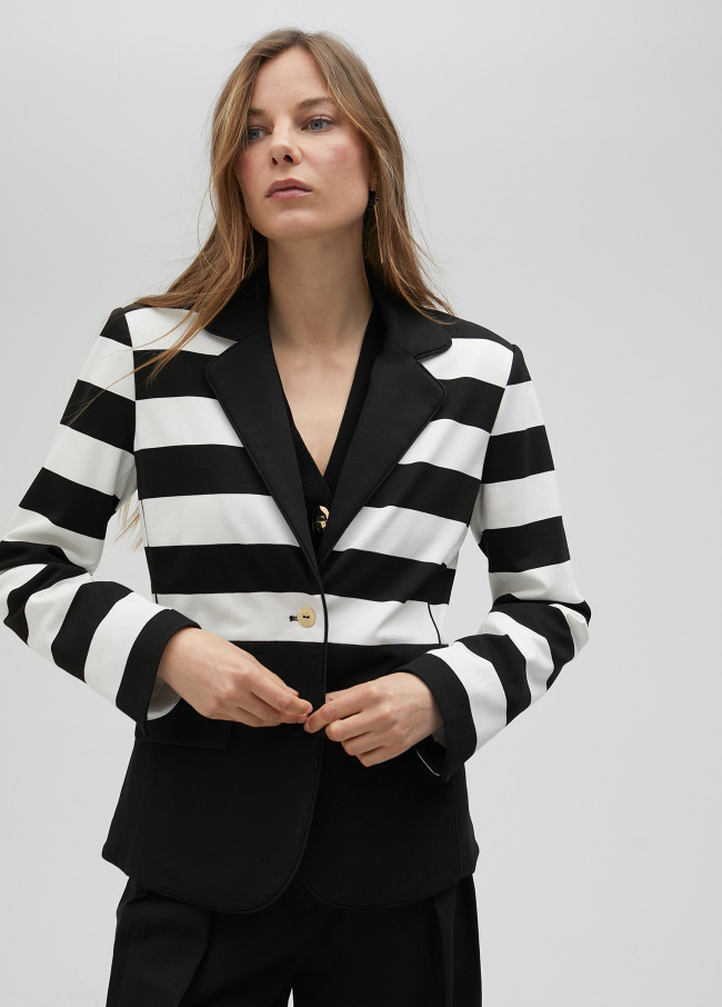 Striped blazer