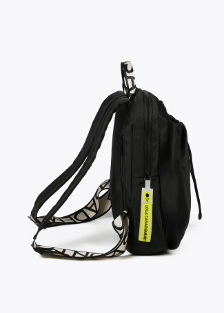 Nylon-Rucksack mit neonfarbenen Details