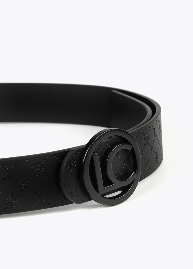Cintura double face monogrammi LC