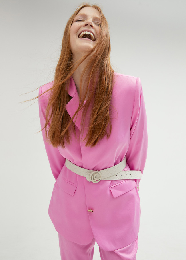 Ceinture réversible monogramme LC