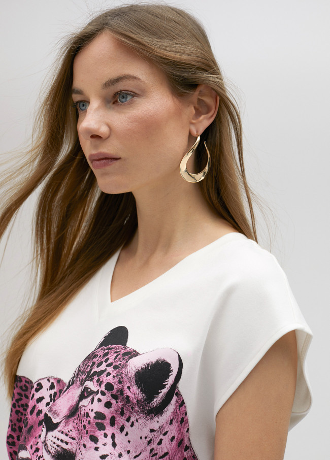 Camiseta estampado leopardos