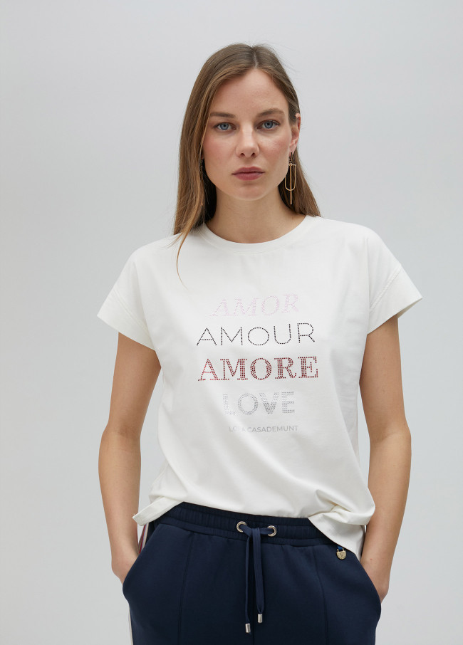 Camiseta manga corta Amore