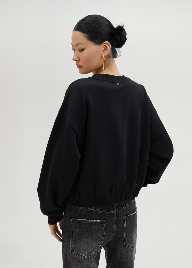 Sweatshirt Animal mit Strass