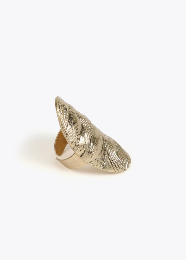 Anillo maxi textura