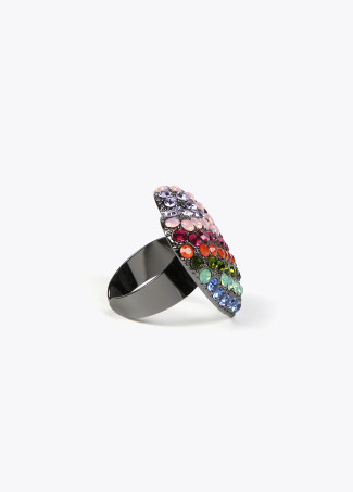 Ring Maxi Herz Regenbogen