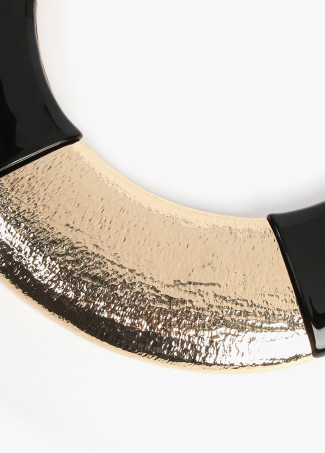 Colar maxi estrutura bicolor