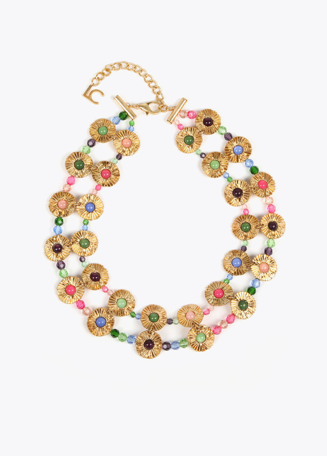 Collar mini flores