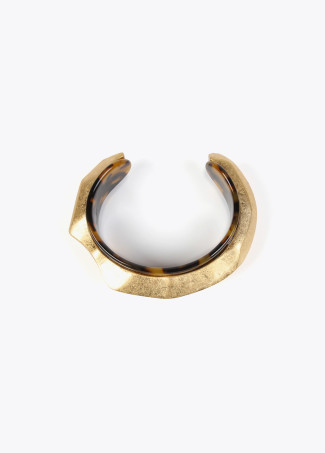 Bracelet écaille avec pièce métallique