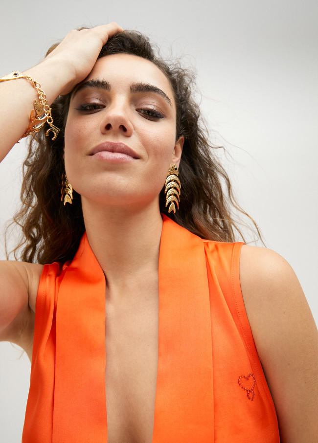 Pendientes pez articulado