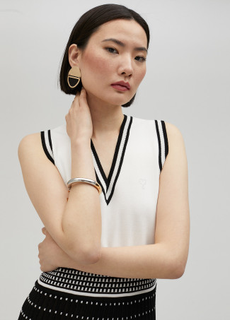 Zweifarbiges Metallarmband