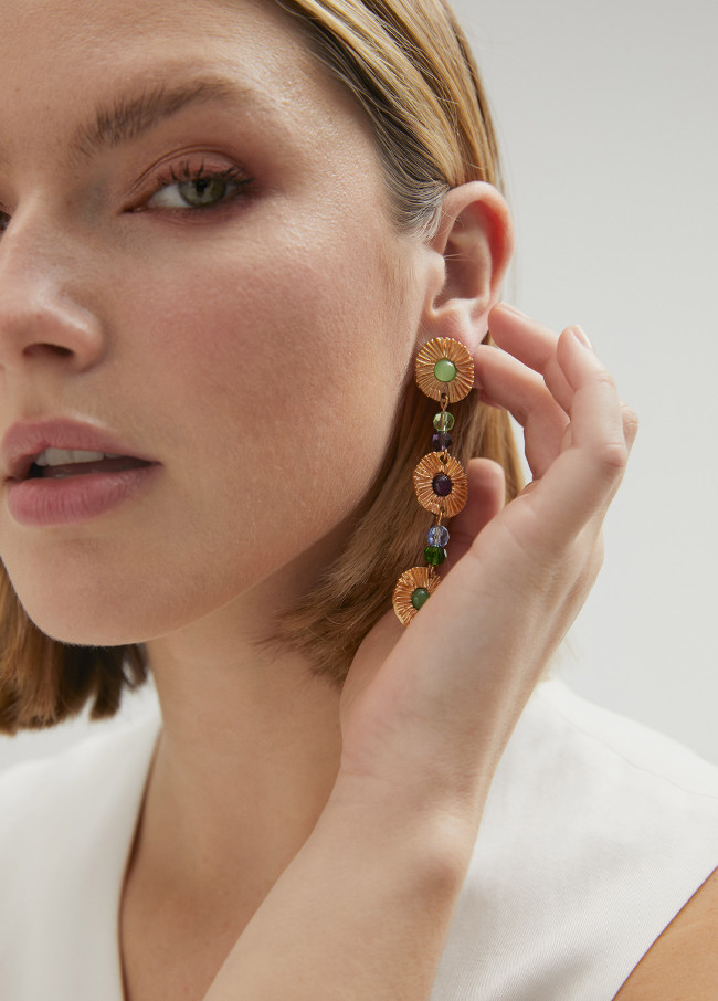 Pendientes mini flores