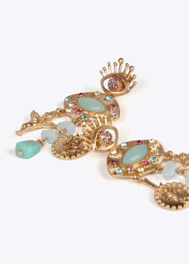 Boucles d’oreilles œil bijou