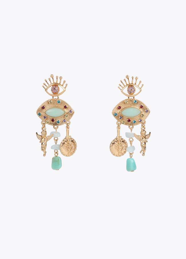 Boucles d’oreilles œil bijou