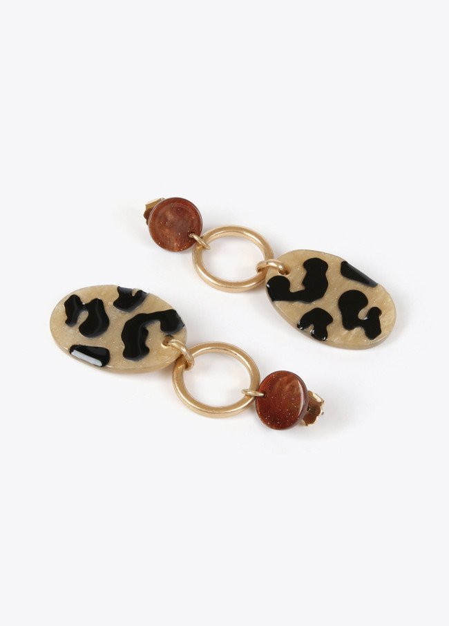 Boucles d’oreilles avec pièce imprimée