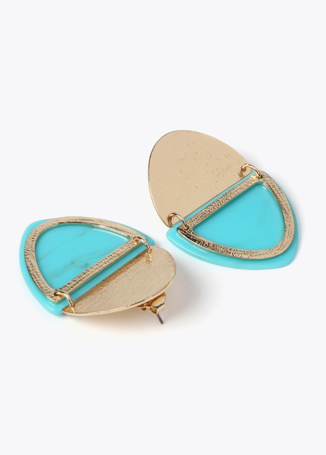 Ohrringe zweiteilig Metall