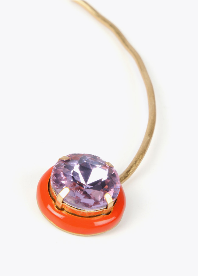 Collier ras-du-cou orchidée