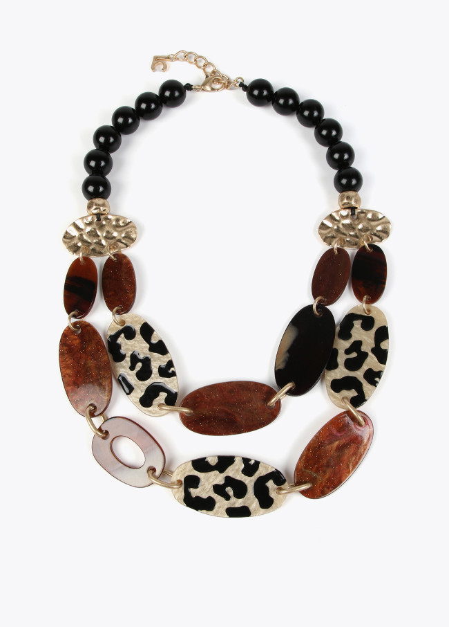 Animal print necklace