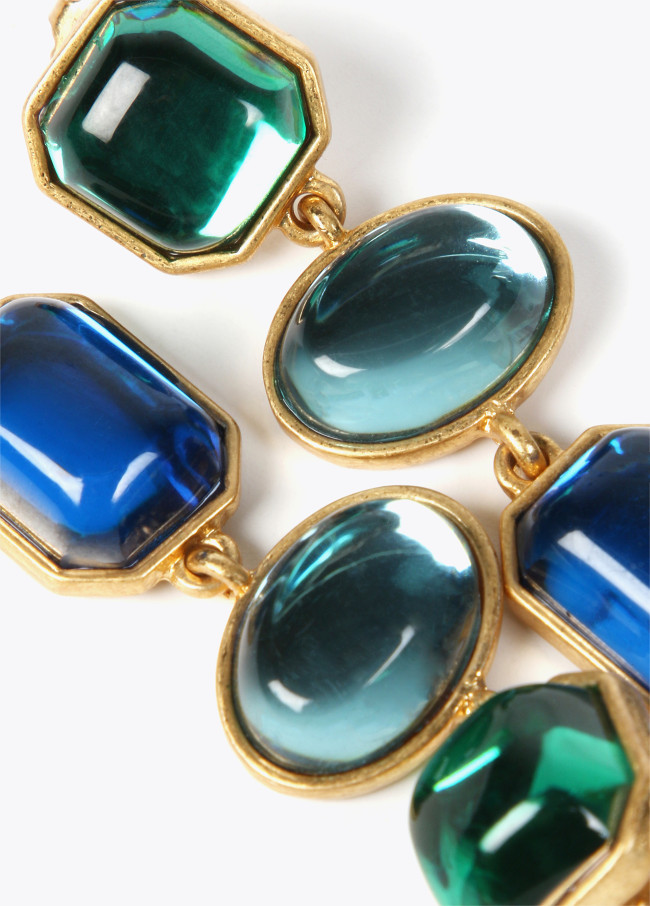 Pendientes colgantes con abalorios