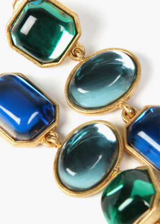 Pendientes colgantes con abalorios