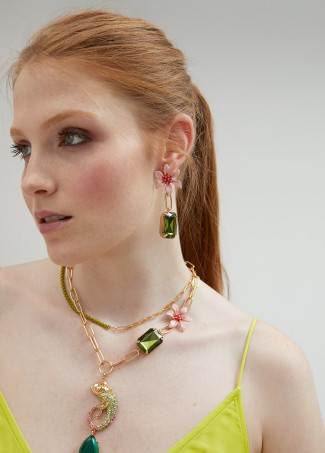 Boucles d’oreilles bijou fleur