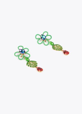 Boucles d’oreilles tropiques