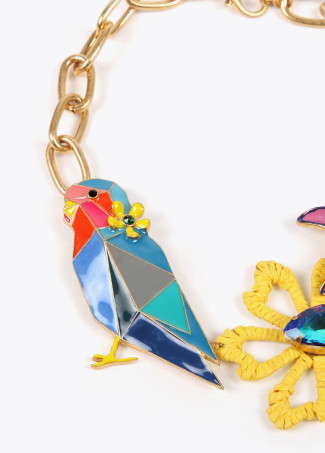 Collana uccello tropicale