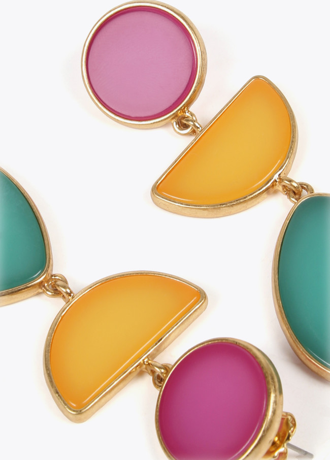 Pendientes geométricos colores
