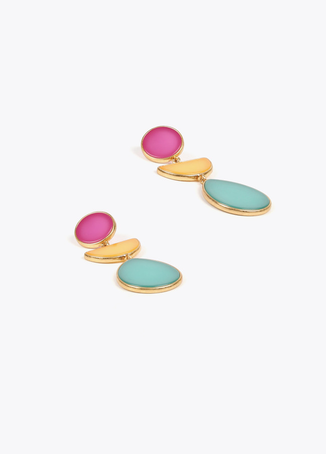 Pendientes geométricos colores