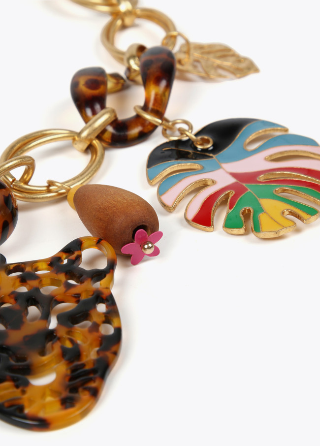 Collana leopardo e charm