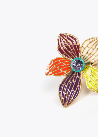 Elastischer Ring Orchidee