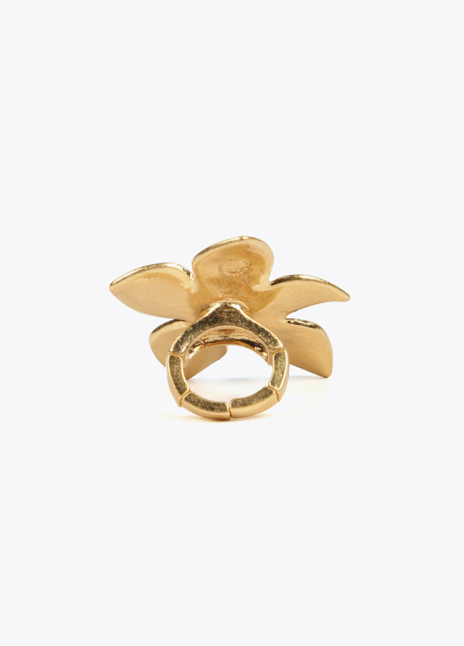 Anello elasticizzato orchidea