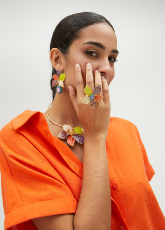 Anillo elástico orquídea