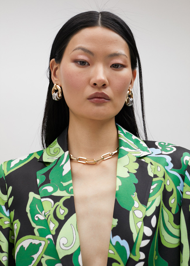 Blazer mit Paisleyprint