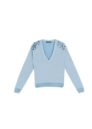 Pullover mit Detail an der Schulter