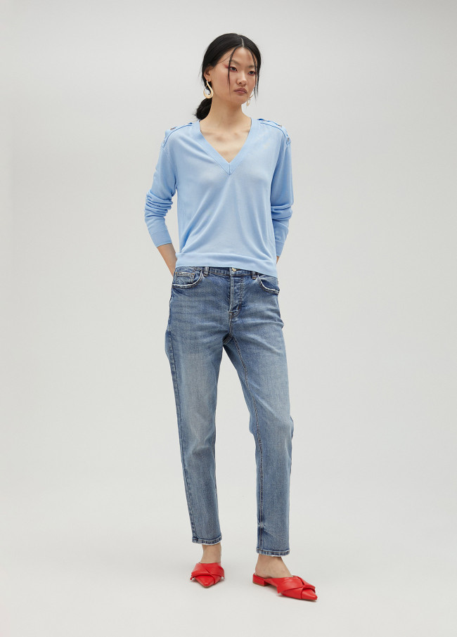 Pullover mit Detail an der Schulter