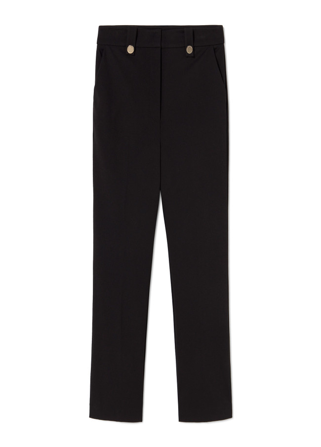 Pantalón campanita slim negro