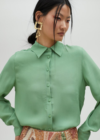 Camicia basic in seta