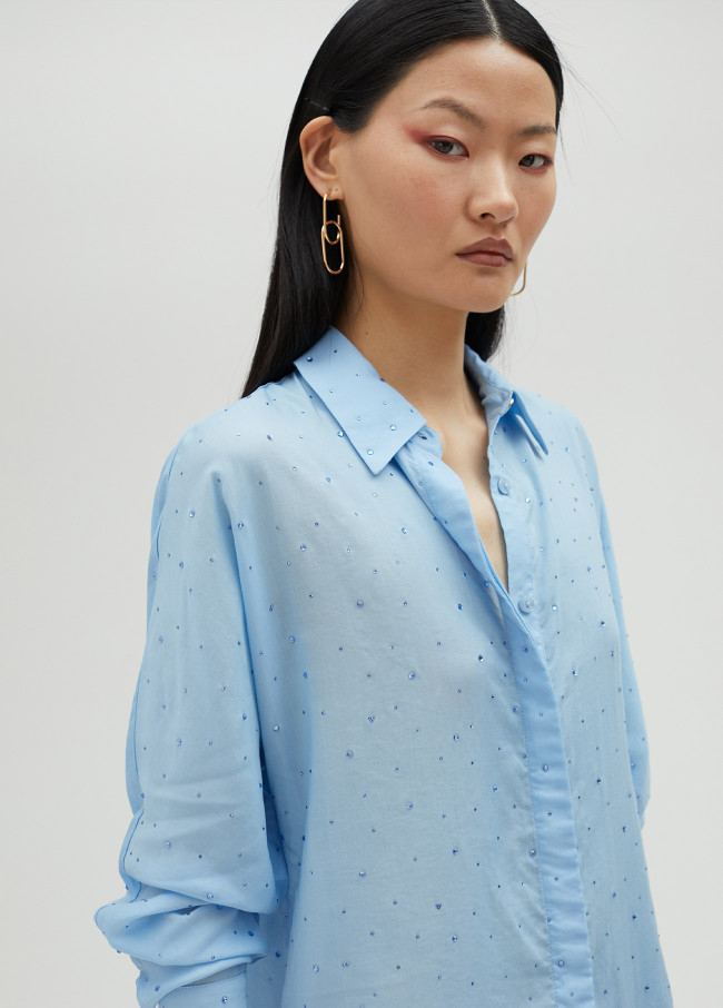 Chemise détail strass