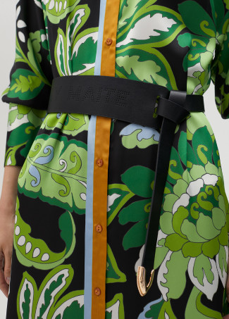 Vestido camiseiro estampado paisley