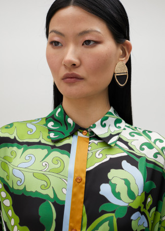 Hemdkleid mit Paisley-Print