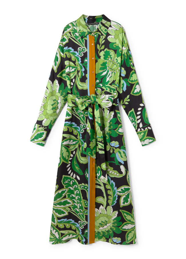 Vestito chemisier stampa paisley