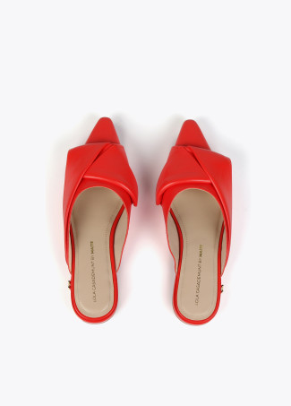 Mules with tie detail