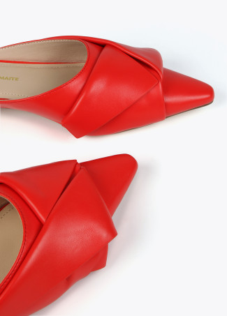 Mules with tie detail